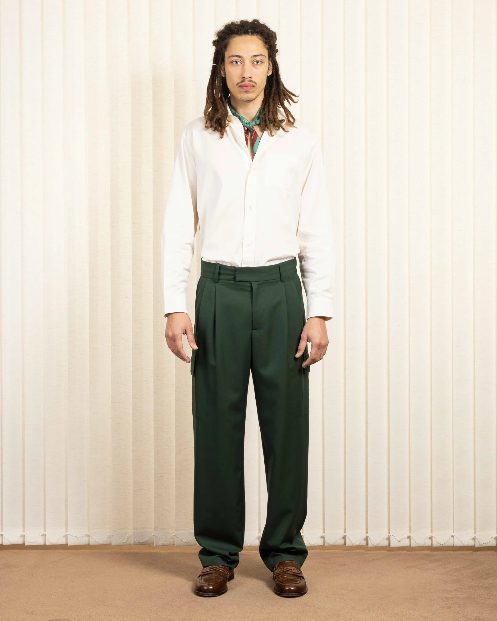 Drôle De Monsieur Le Pantalon Cargo Laine