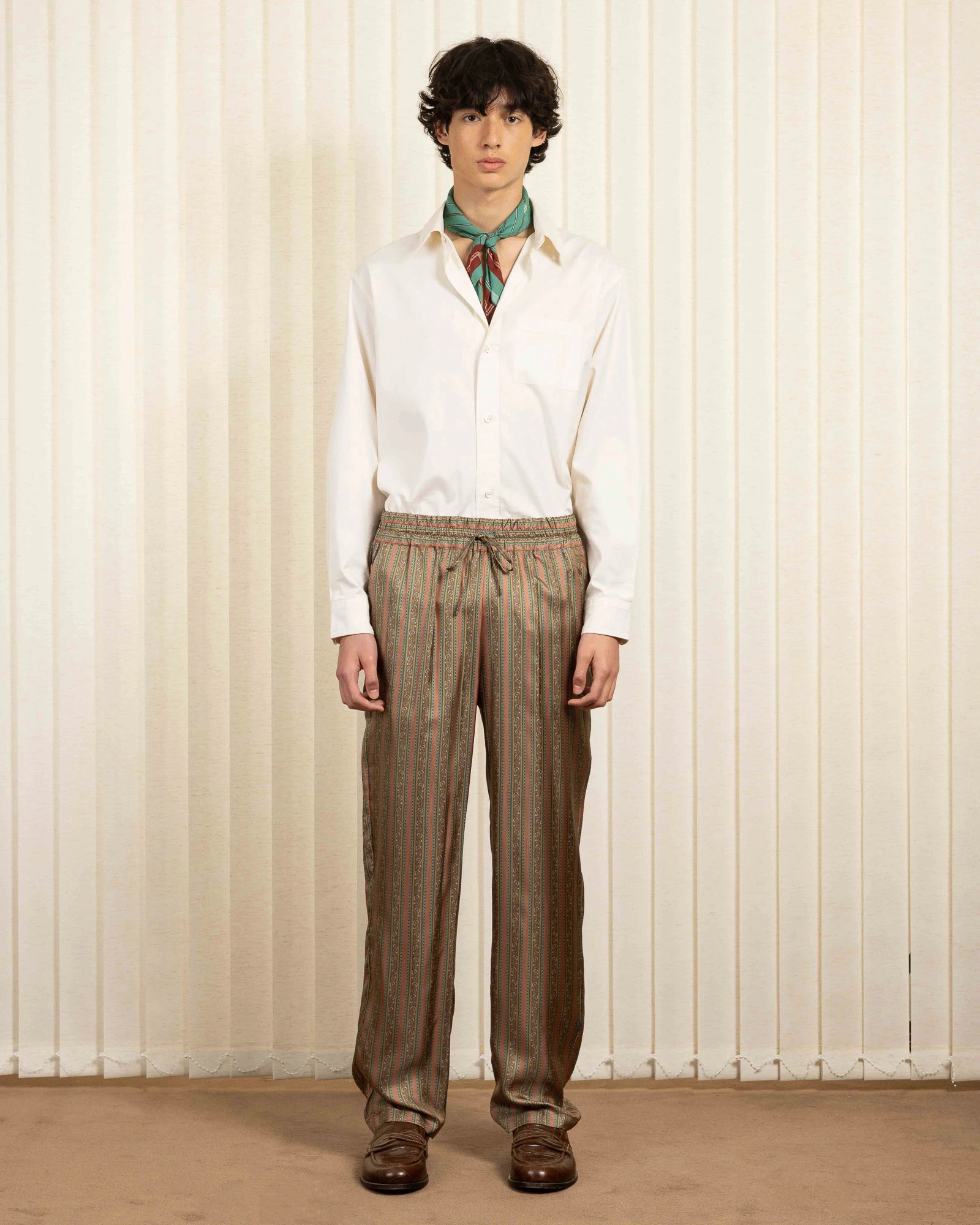 Drôle De Monsieur Le Pantalon Rayure Fleuries
