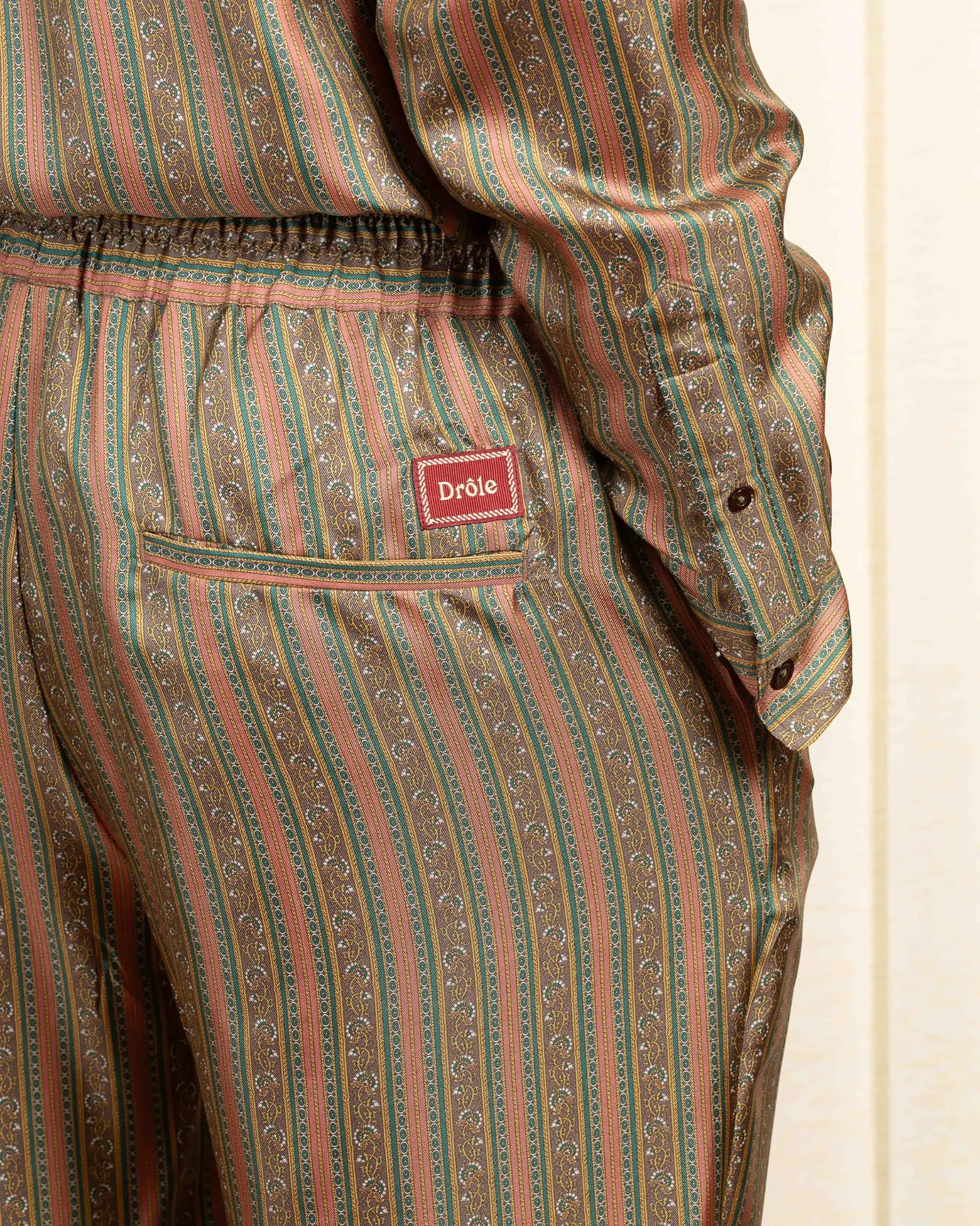 Drôle De Monsieur Le Pantalon Rayure Fleuries