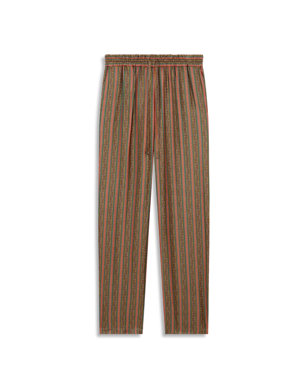 drôle de monsieur Le Pantalon Rayure Fleuries