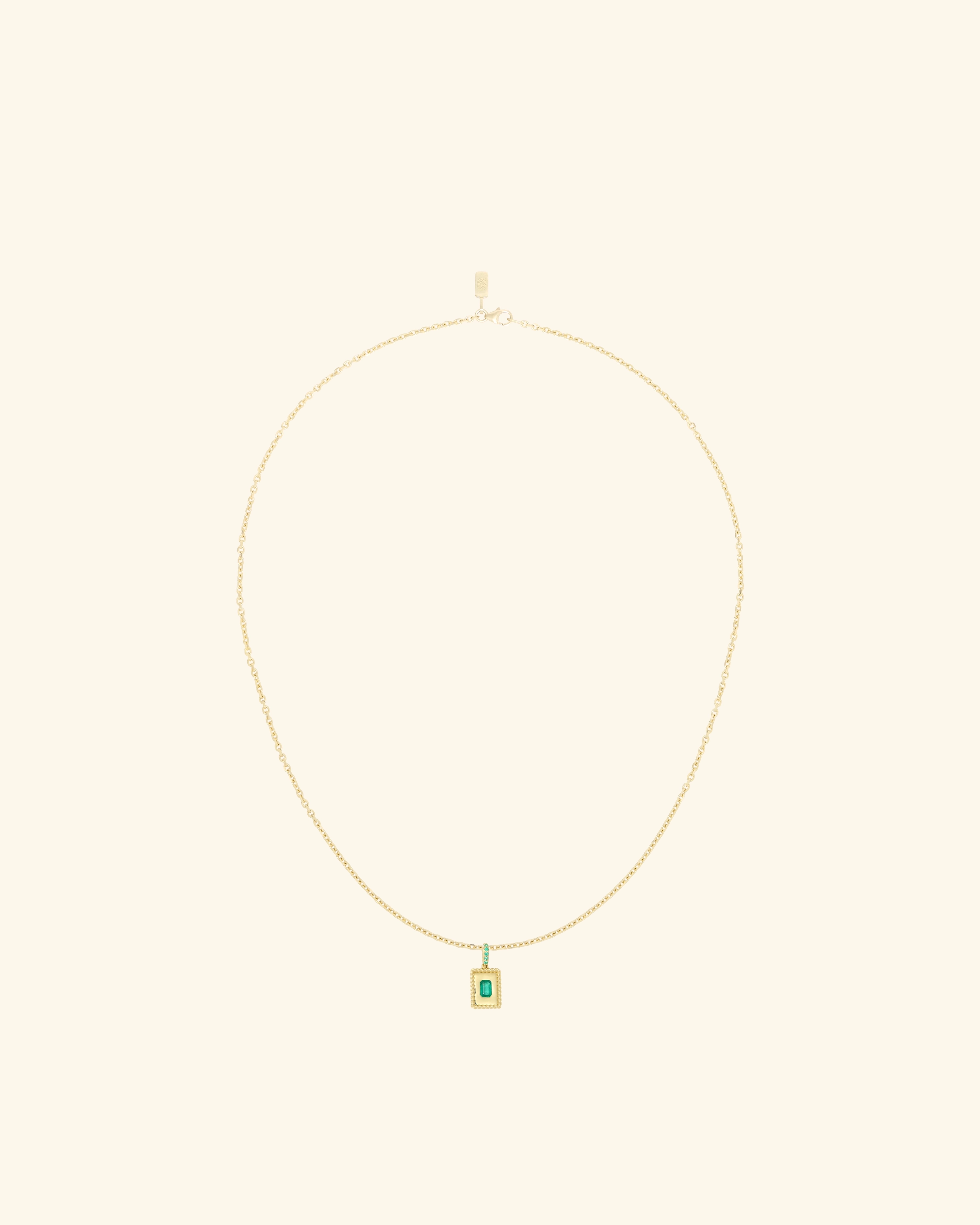 Drôle De Monsieur Le Pendentif Emeraude Tressé