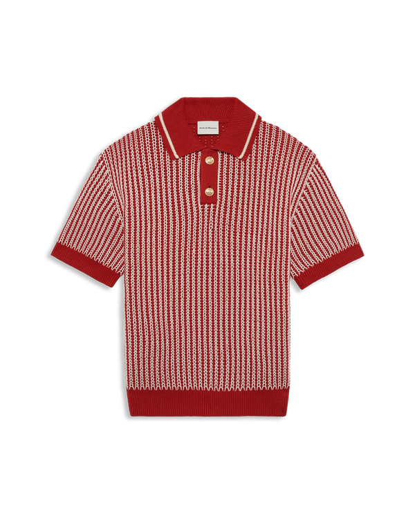 drôle de monsieur Le Polo Maille Rayures