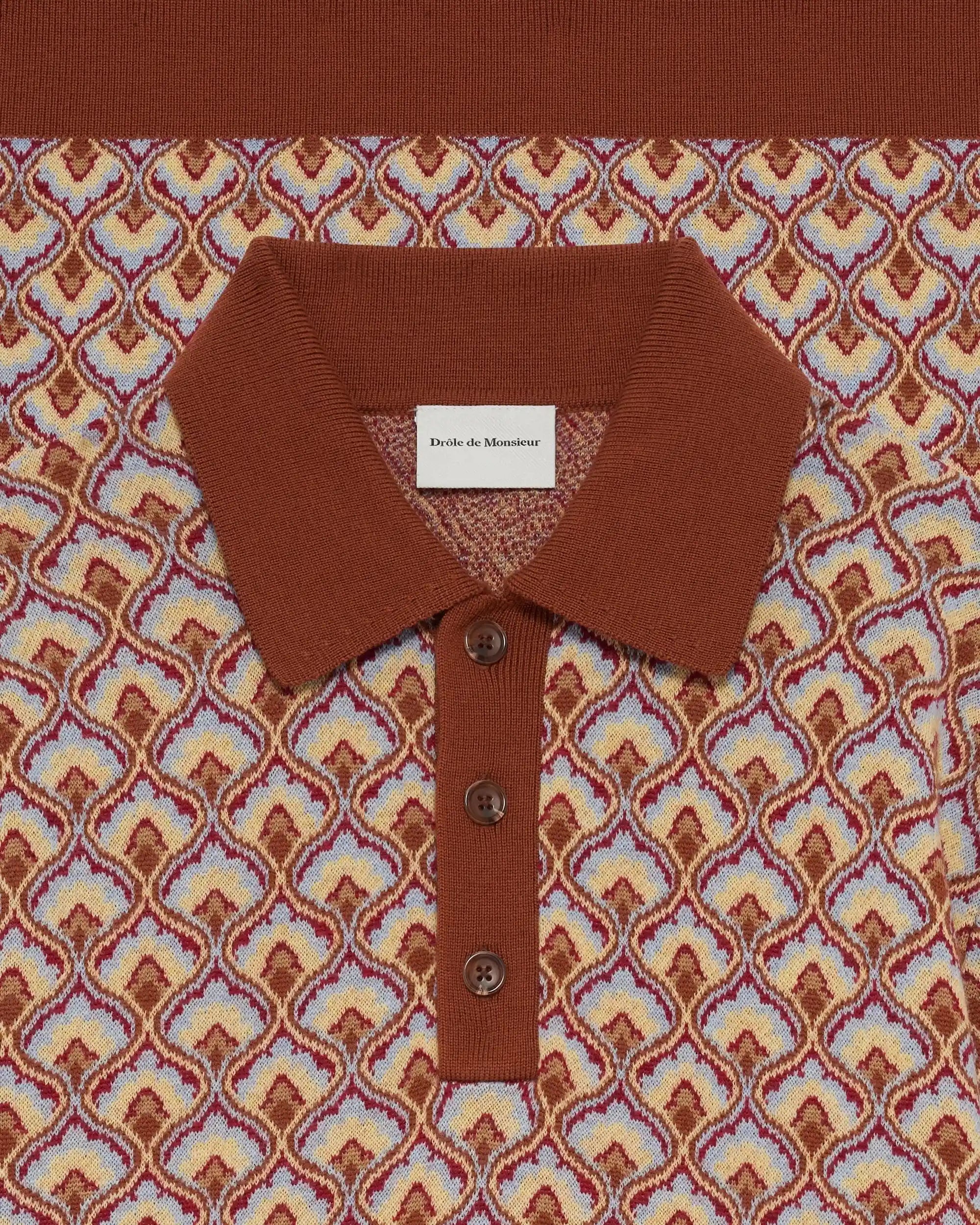 Drôle De Monsieur Le Polo Maille Tapisserie