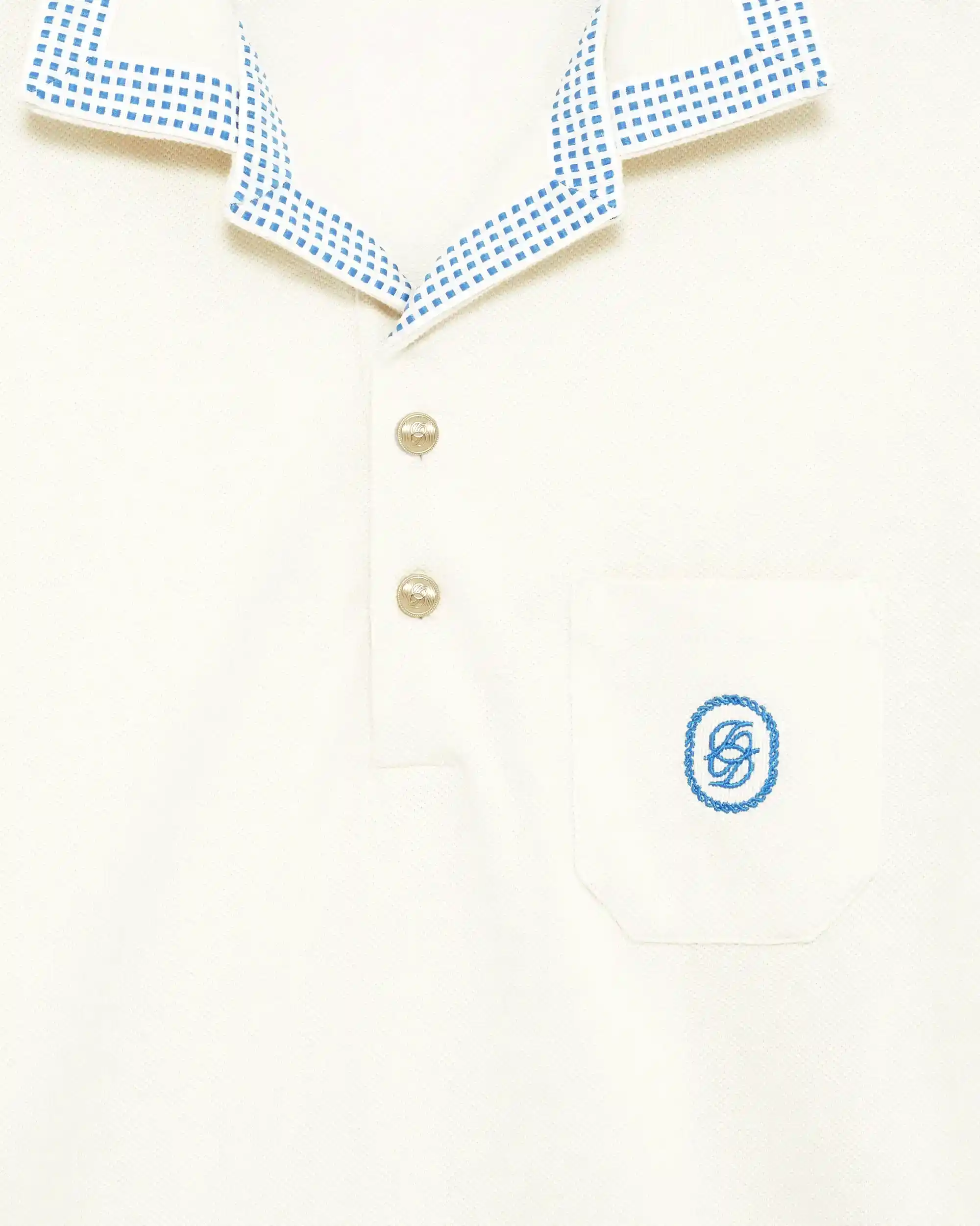 Drôle De Monsieur Le Polo Piqué Damier