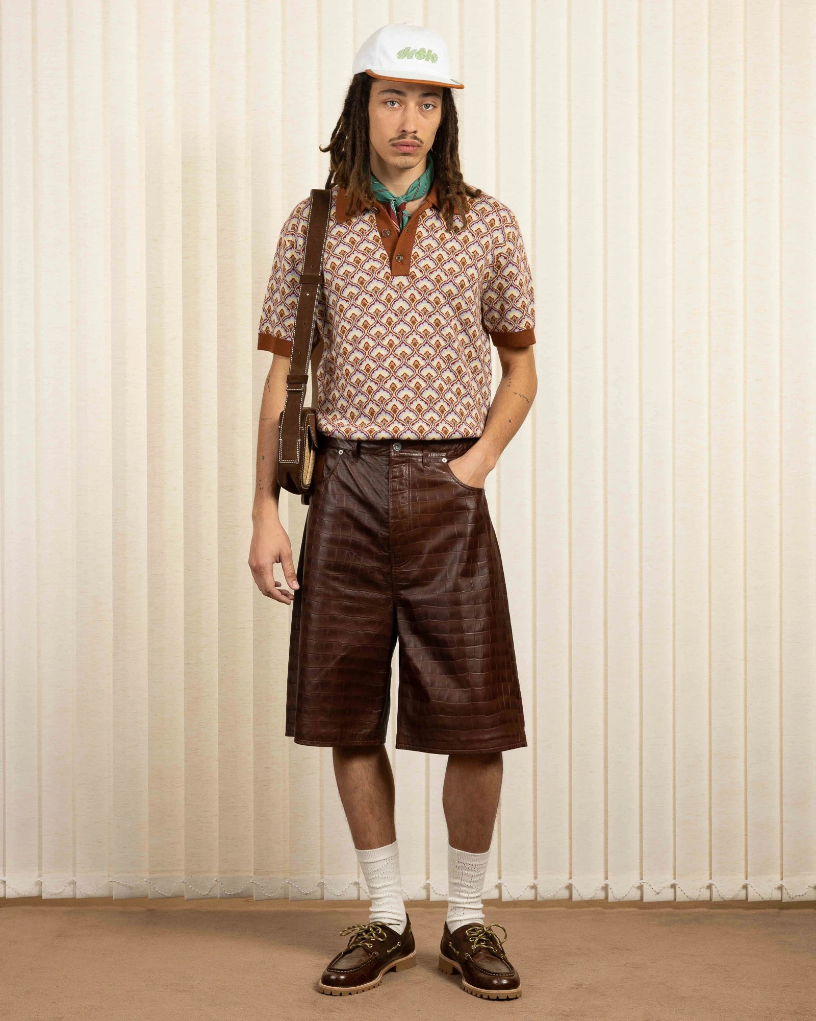 Drôle De Monsieur Le Short Baggy Croco