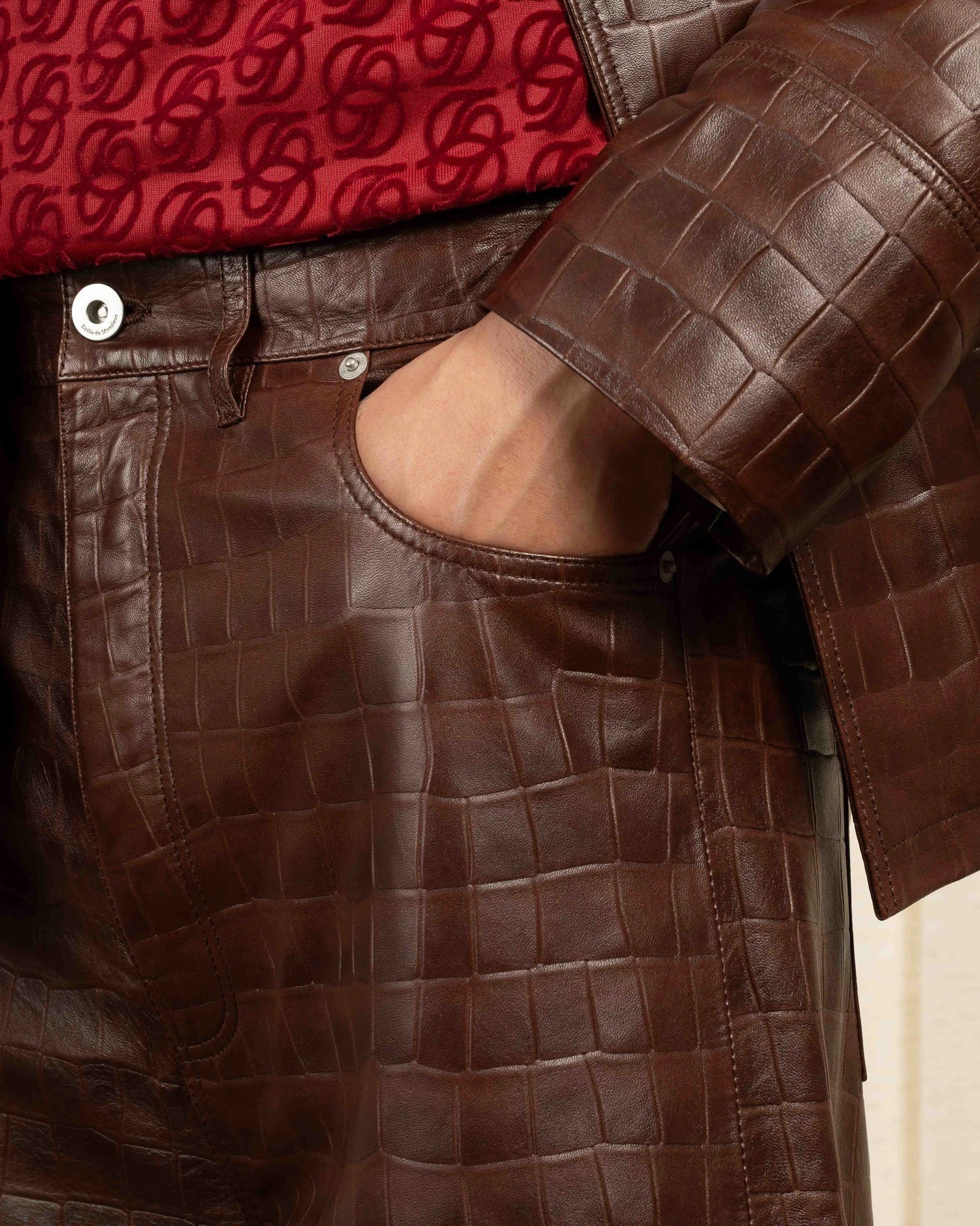Drôle De Monsieur Le Short Baggy Croco