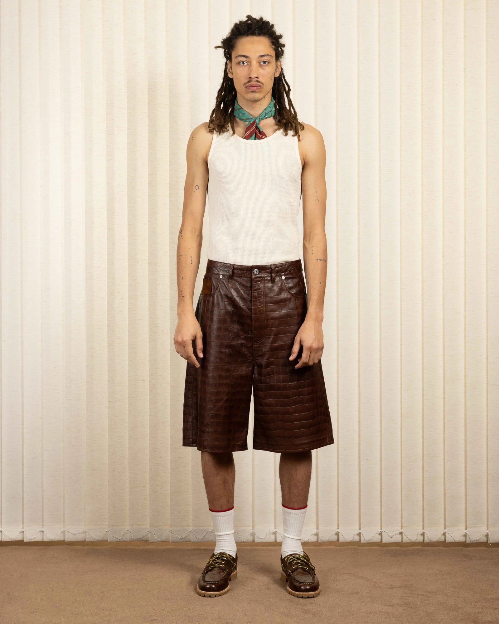 Drôle De Monsieur Le Short Baggy Croco