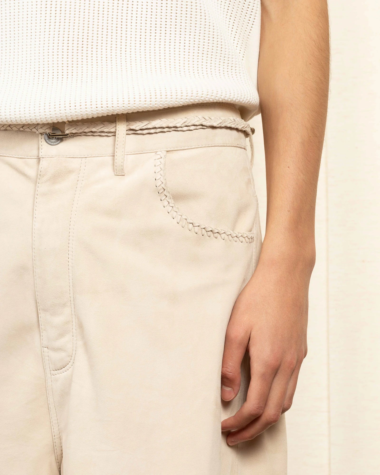 Drôle De Monsieur Le Short Baggy Suede