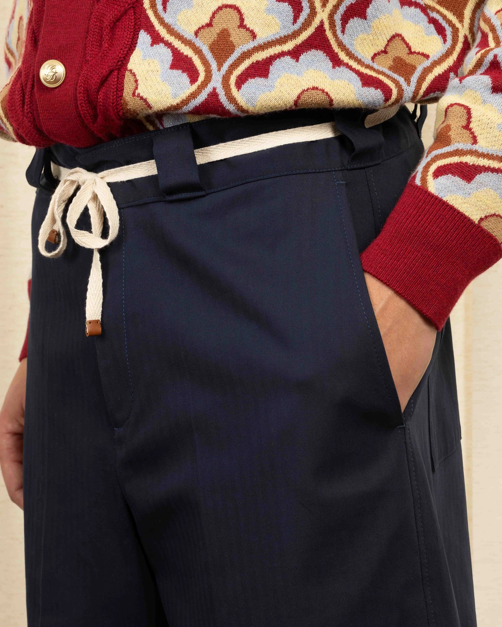 Drôle De Monsieur Le Short Workwear Chevron