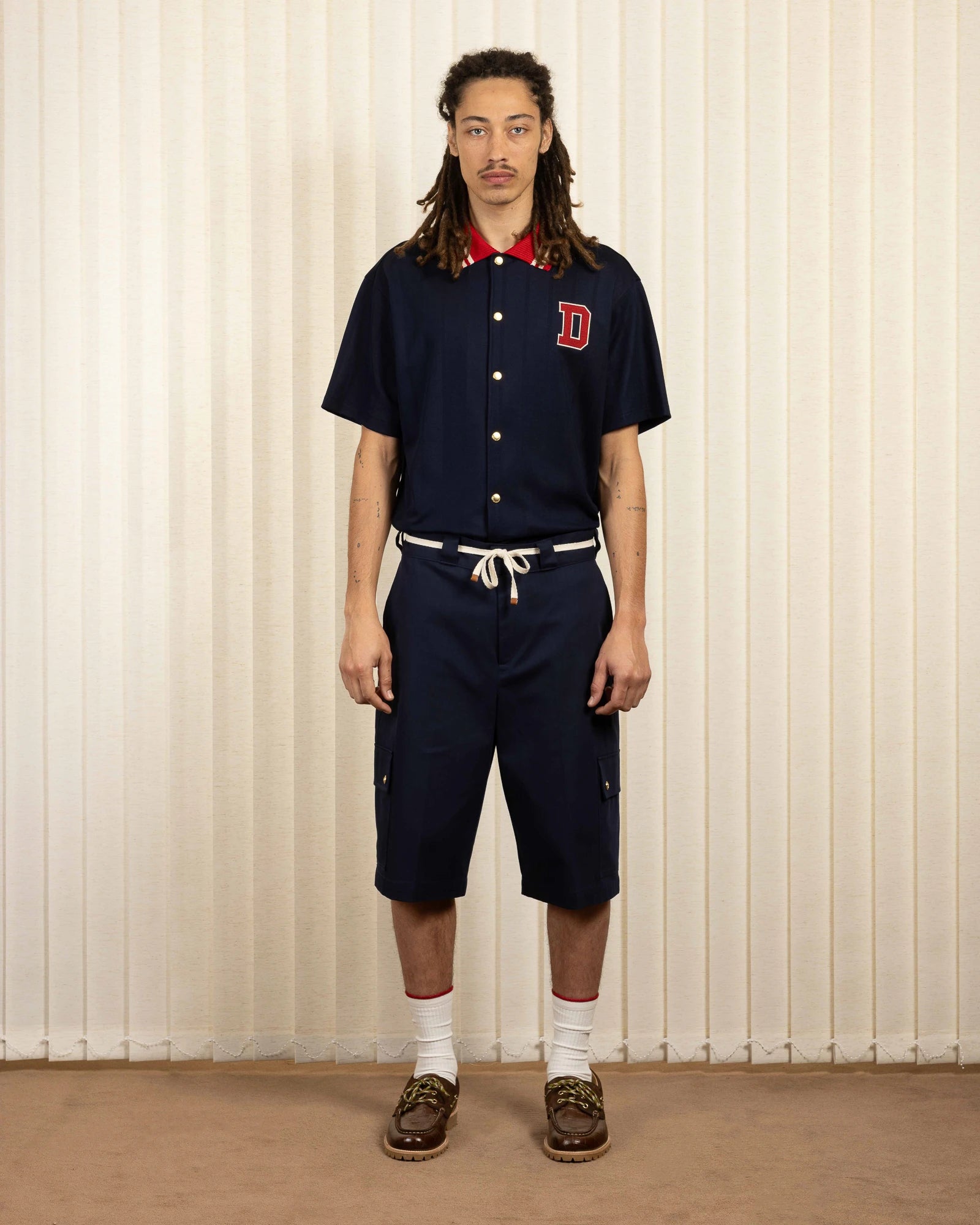 Drôle De Monsieur Le Short Workwear Chevron
