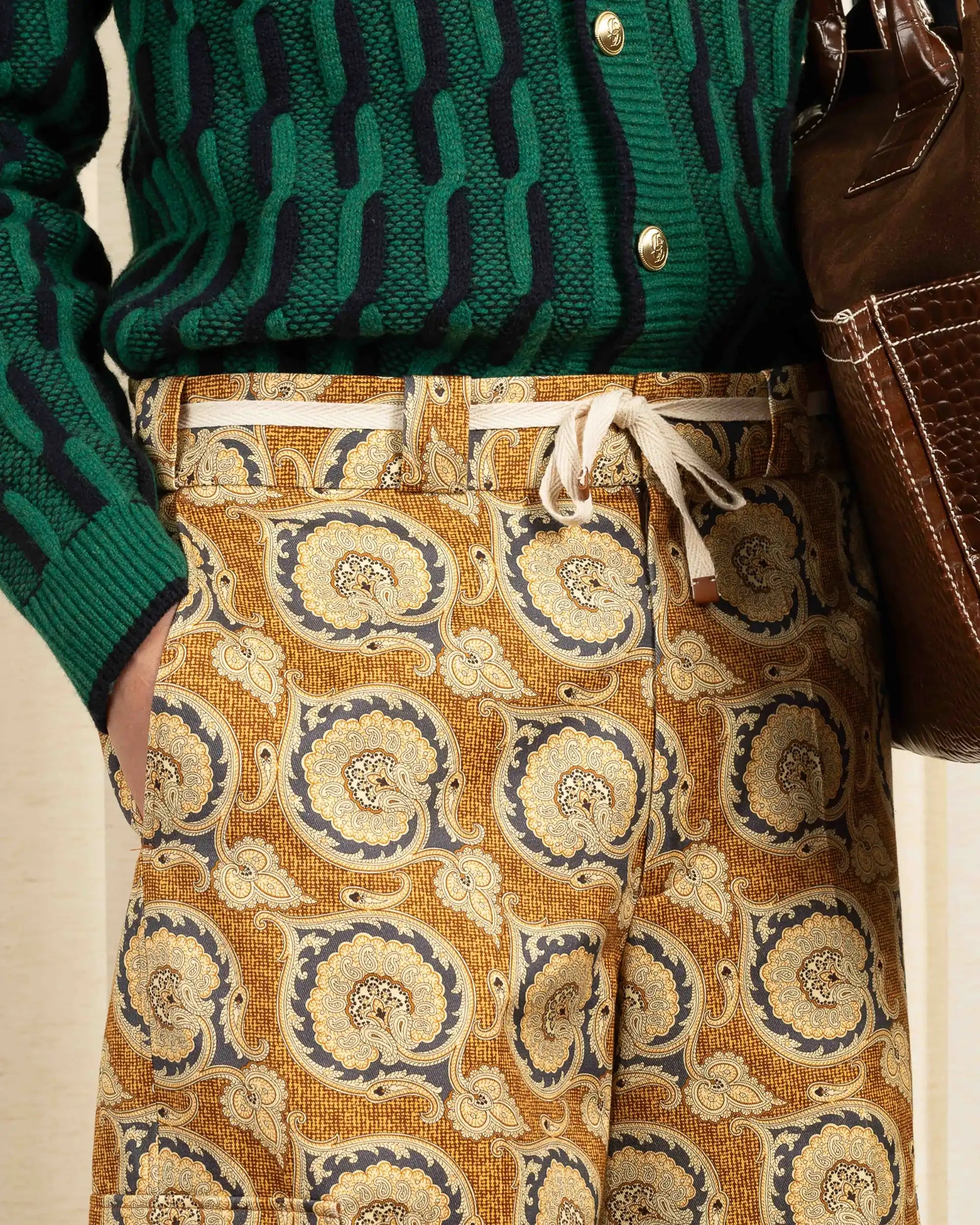 Drôle De Monsieur Le Short Workwear Paisley