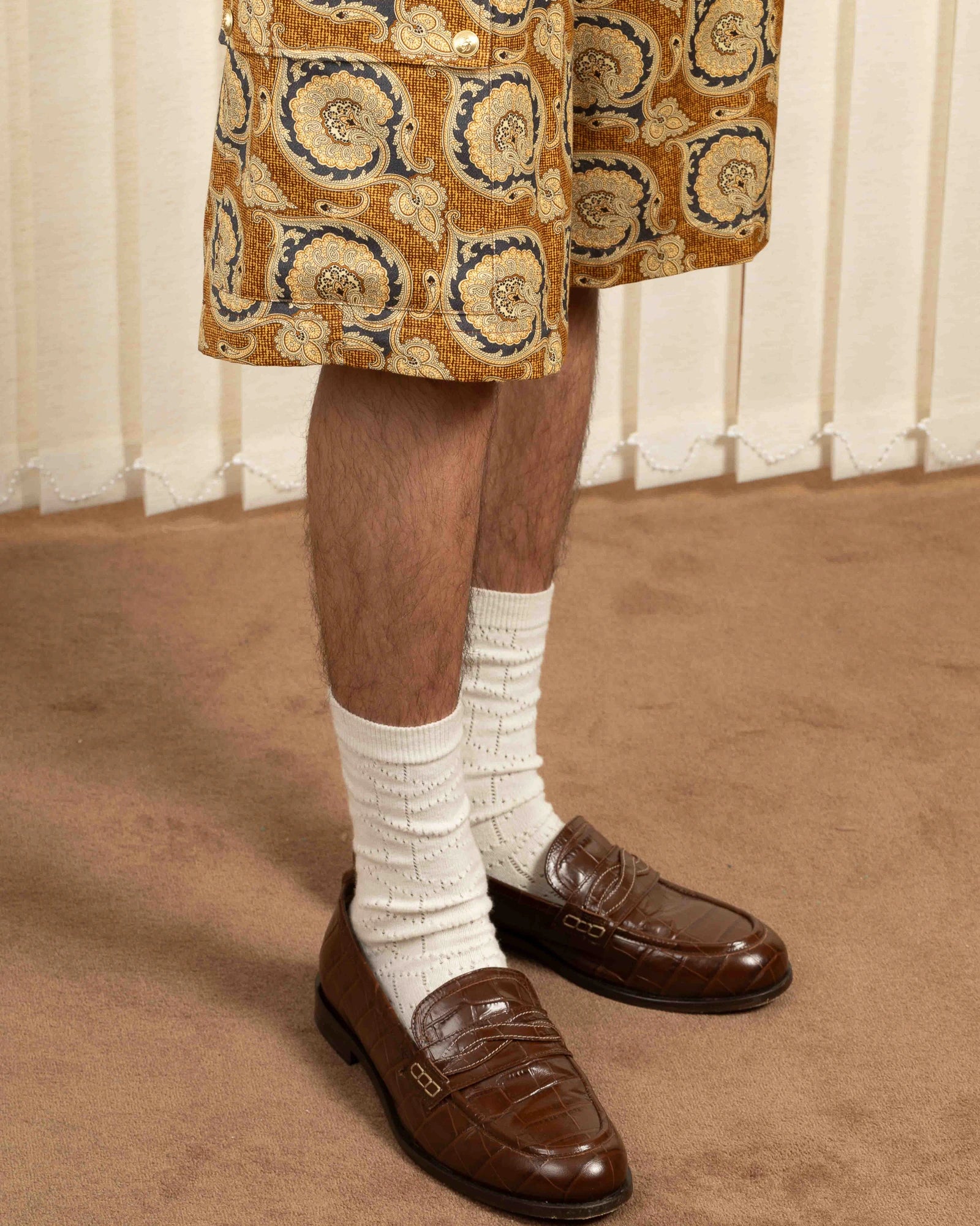 Drôle De Monsieur Le Short Workwear Paisley