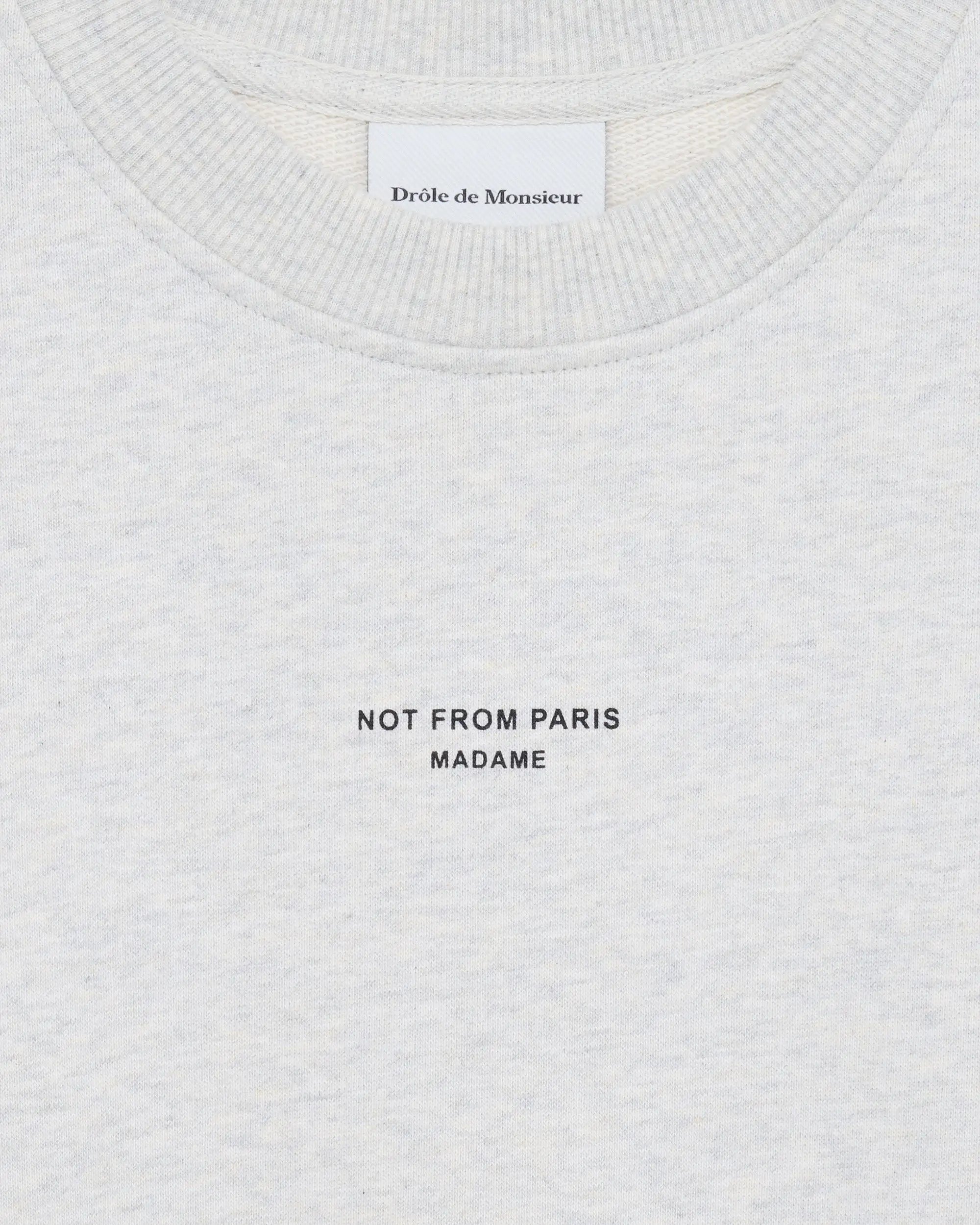 Drôle De Monsieur Le Sweatshirt Slogan Classique