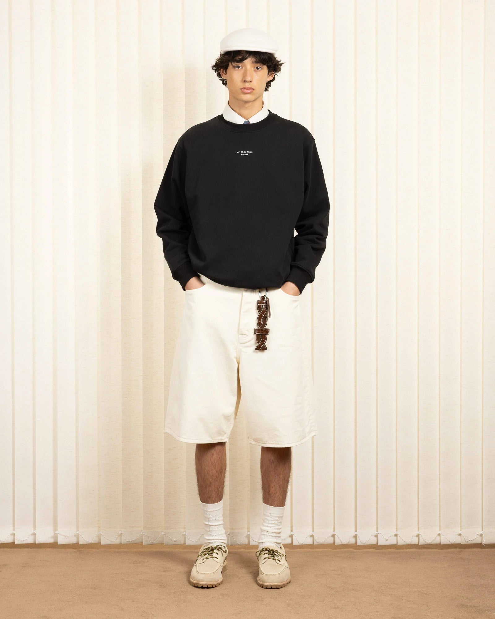 Drôle De Monsieur Le Sweatshirt Slogan Classique