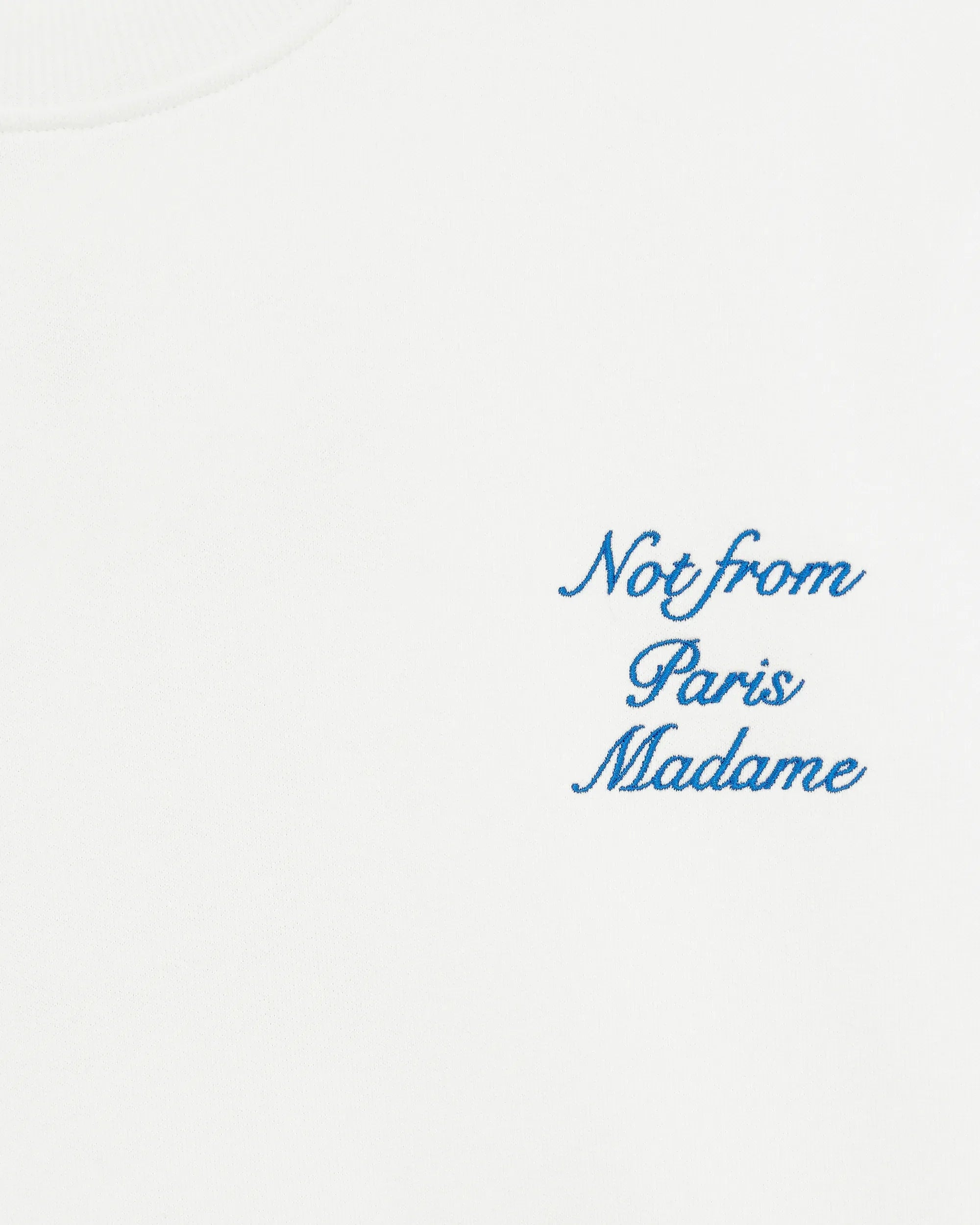 Drôle De Monsieur Le Sweatshirt Slogan Cursive