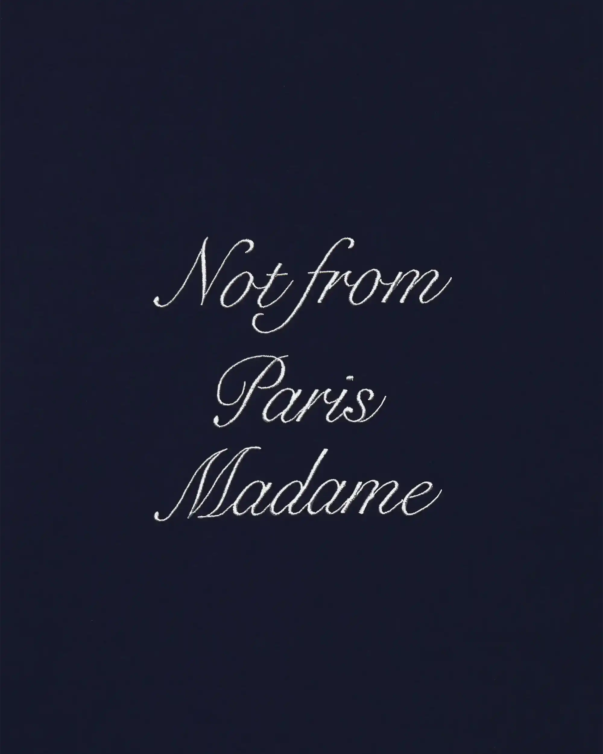 Drôle De Monsieur Le T-Shirt Slogan Calligraphie