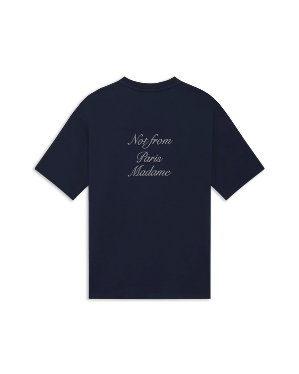 drôle de monsieur Le T-Shirt Slogan Calligraphie