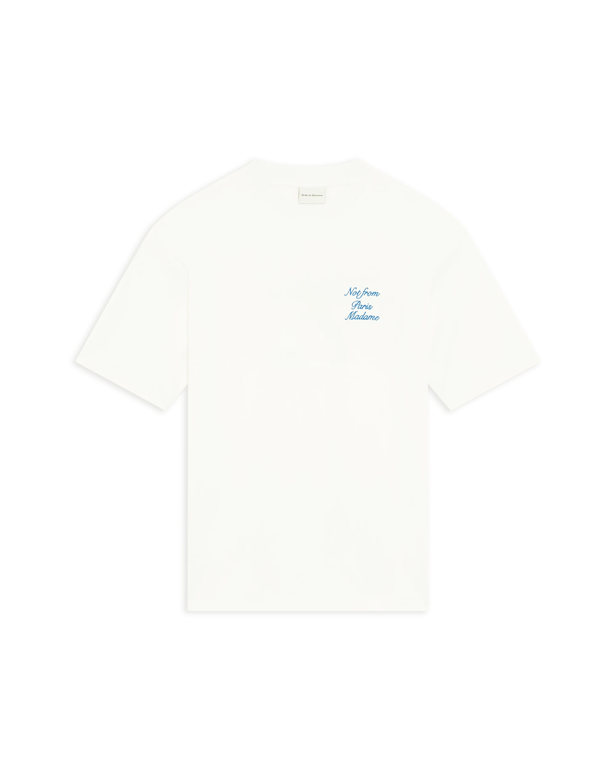 Drôle De Monsieur Le T-Shirt Slogan Cursive