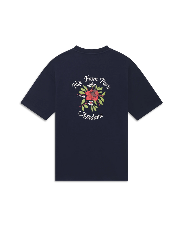 drôle de monsieur Le T-Shirt Slogan Fleurs