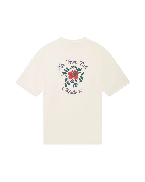 drôle de monsieur Le T-Shirt Slogan Fleurs