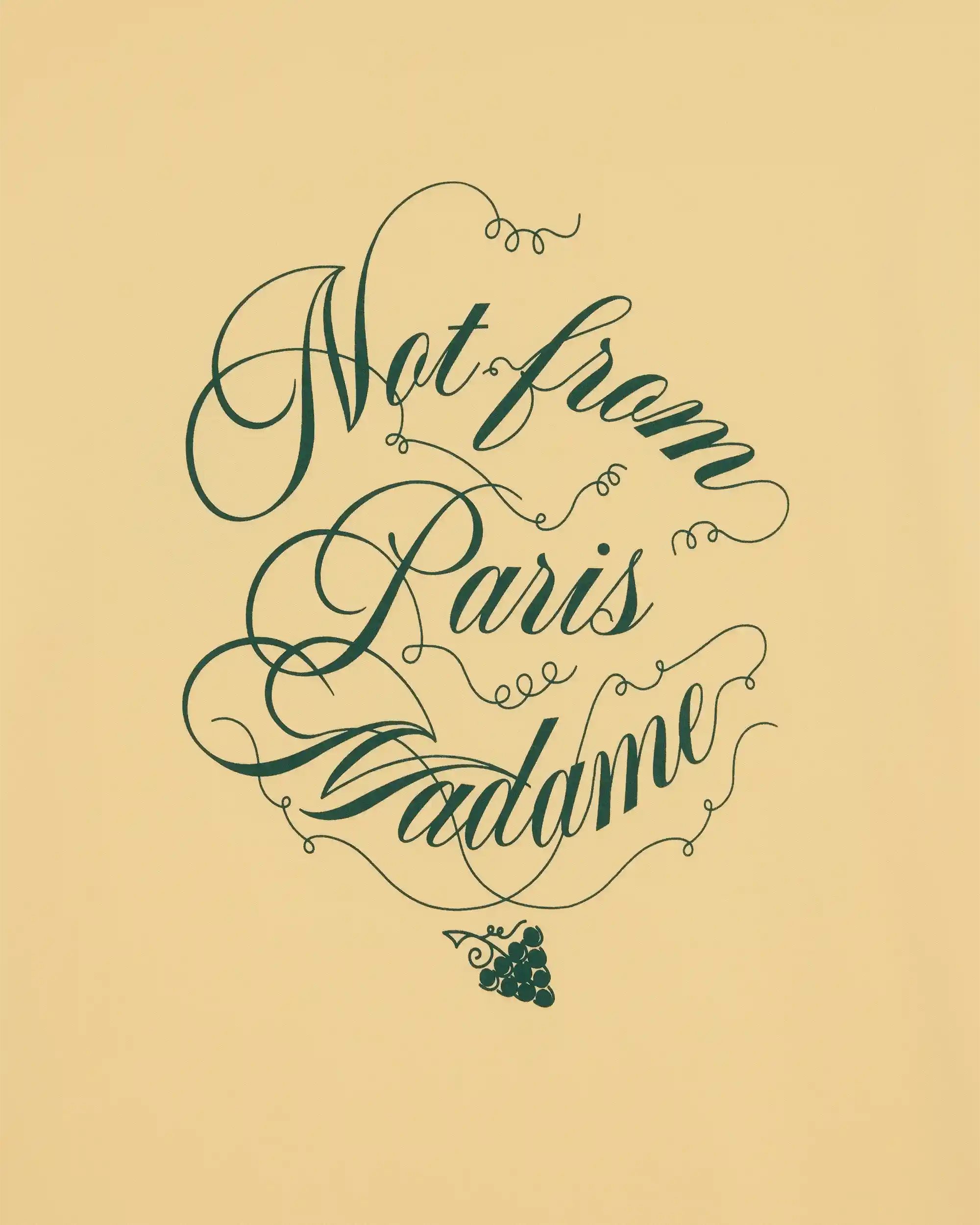 Drôle De Monsieur Le T-Shirt Slogan Vignes