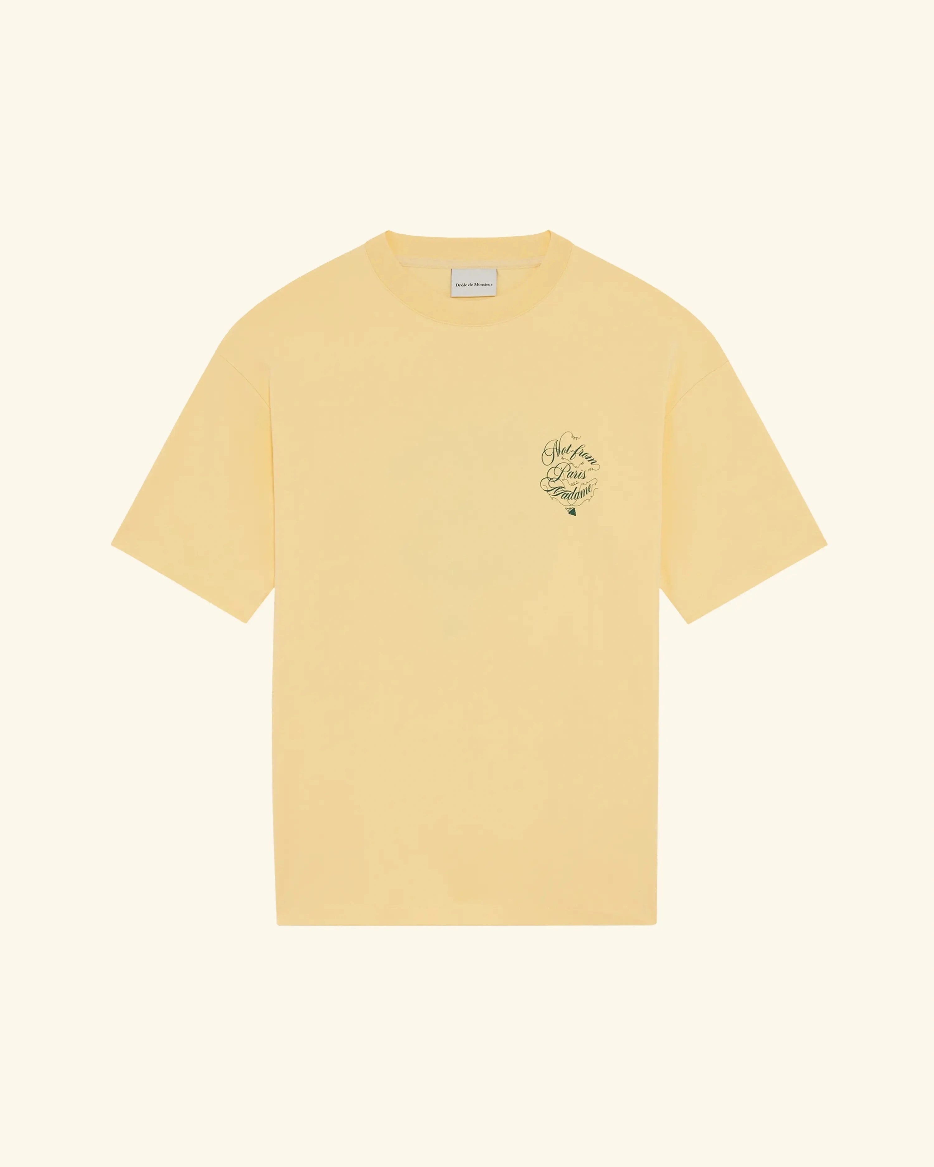 Drôle De Monsieur Le T-Shirt Slogan Vignes