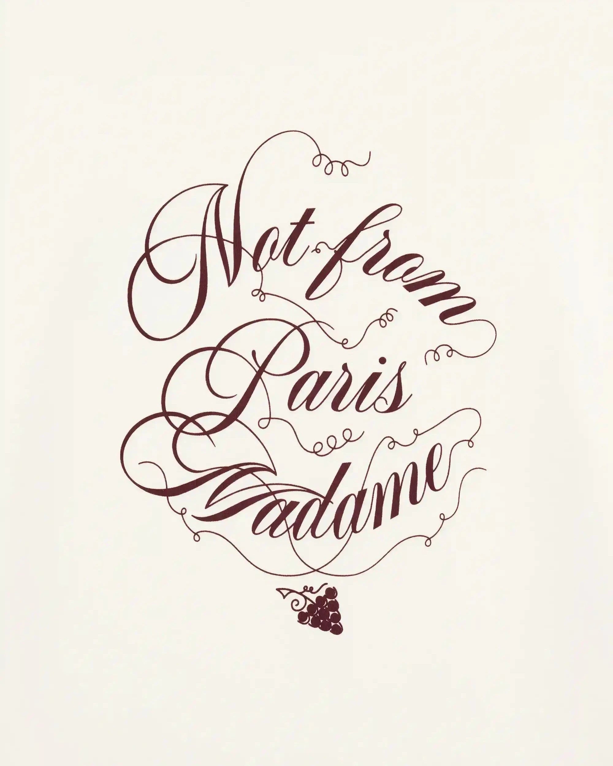 Drôle De Monsieur Le T-Shirt Slogan Vignes