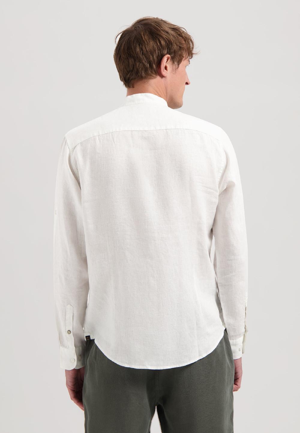 Dstrezzed Andru Mao Shirt Linen White