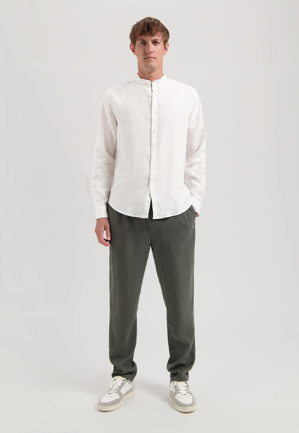 Dstrezzed Andru Mao Shirt Linen White