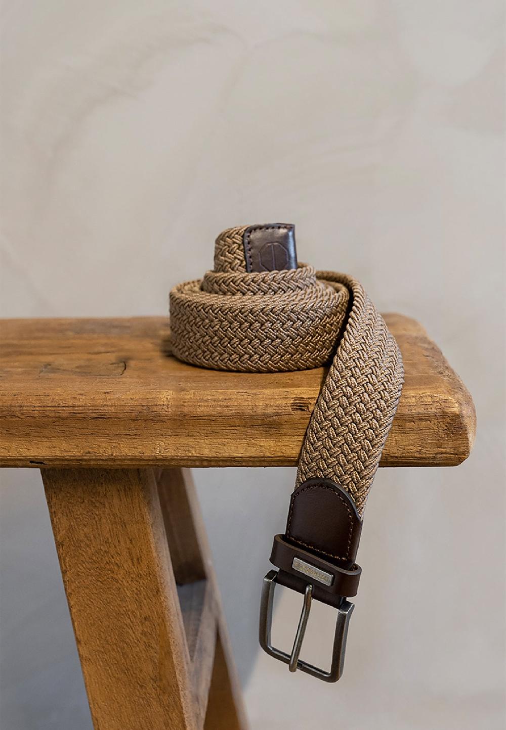Dstrezzed Braided Belt Desert Brown