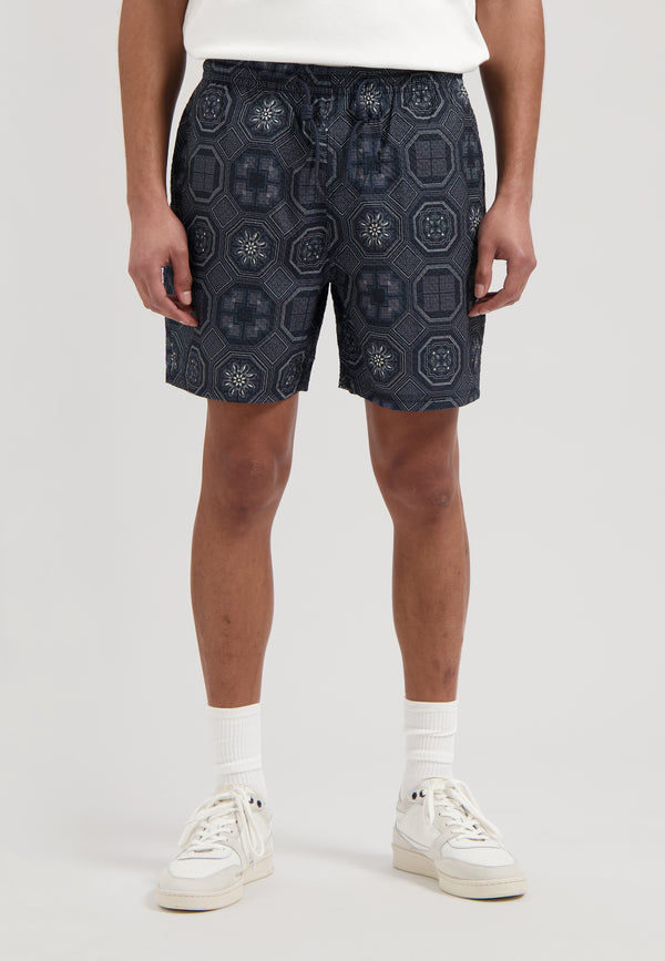 dstrezzed Case Swimshorts Octagon Dk. Navy