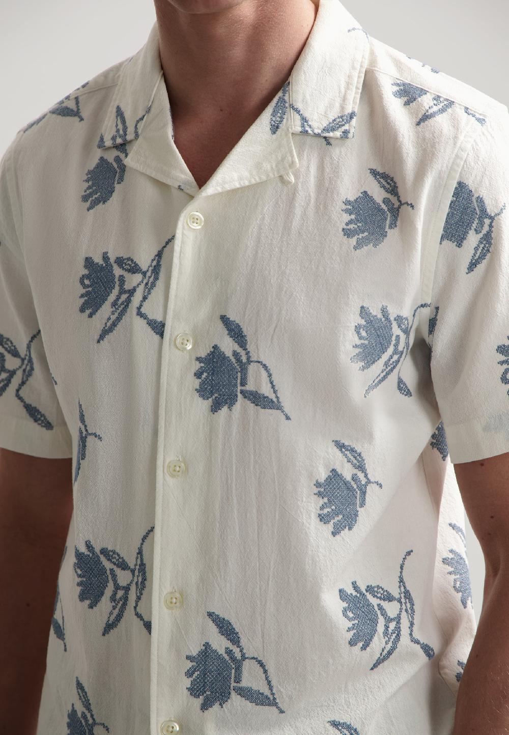 Dstrezzed Isidro Resort Shirt Provincial Blue