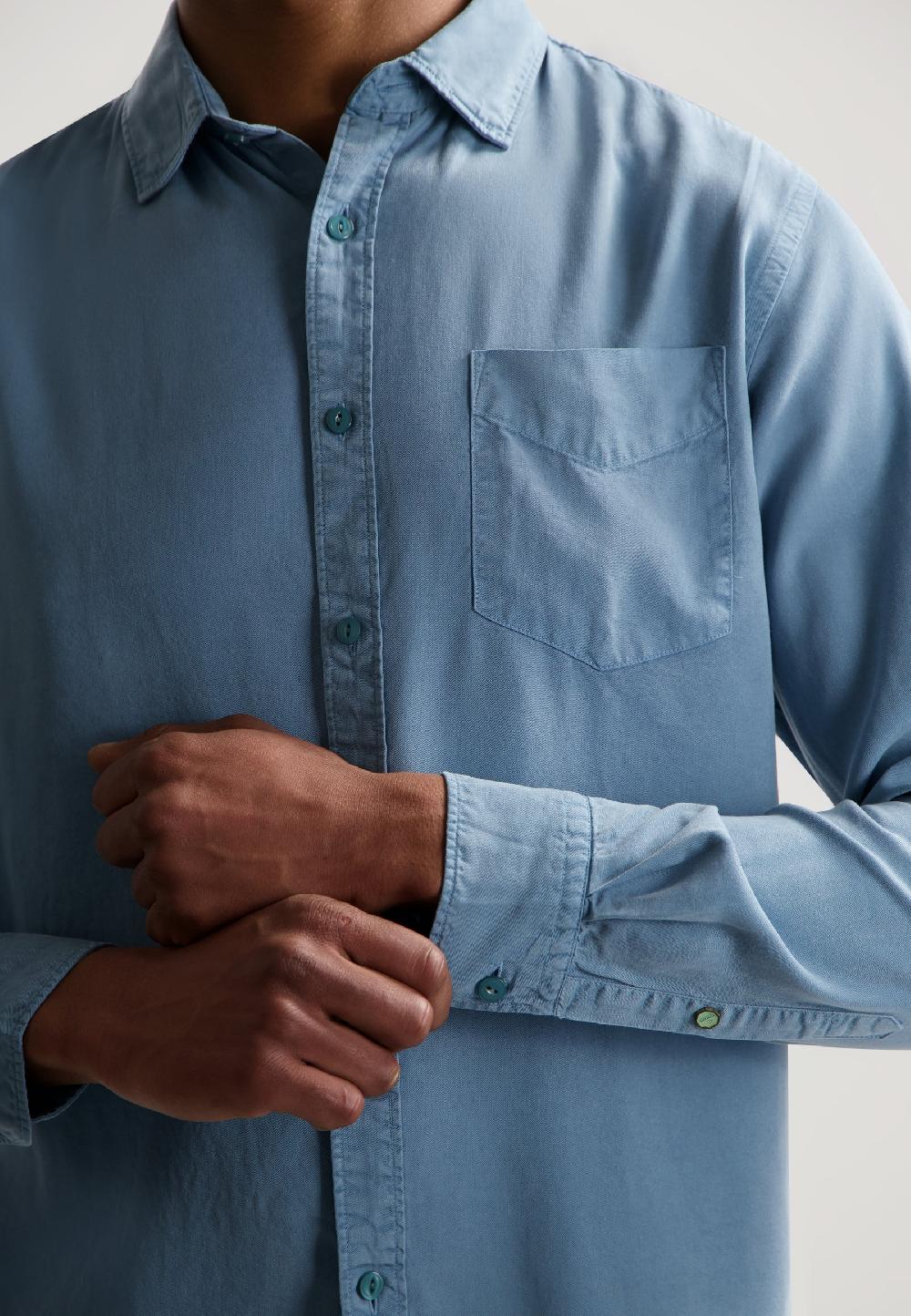 Dstrezzed Lamont TENCEL™ Shirt Provincial Blue