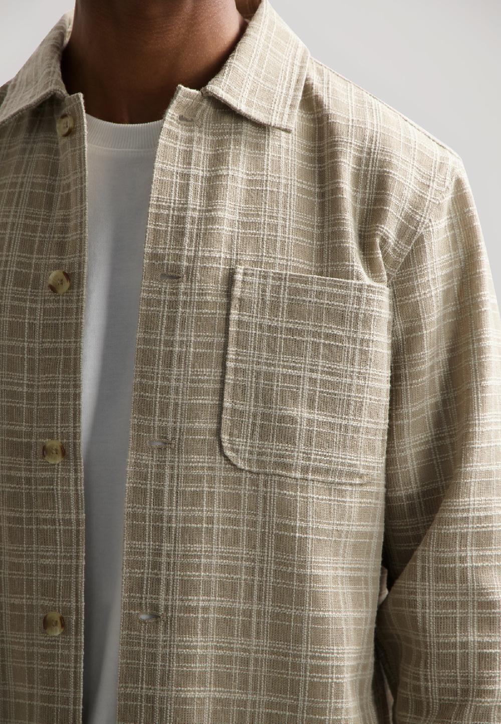 Dstrezzed Lino Overshirt Timber Wolf