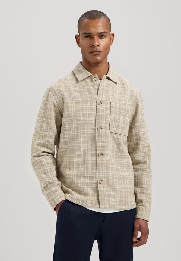 dstrezzed Lino Overshirt Timber Wolf