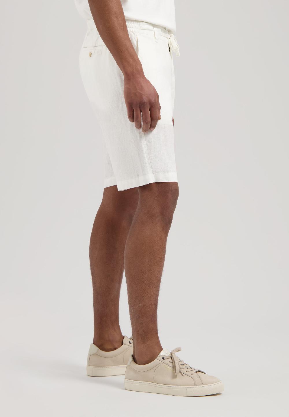 Dstrezzed Logan Beach Shorts Linen White
