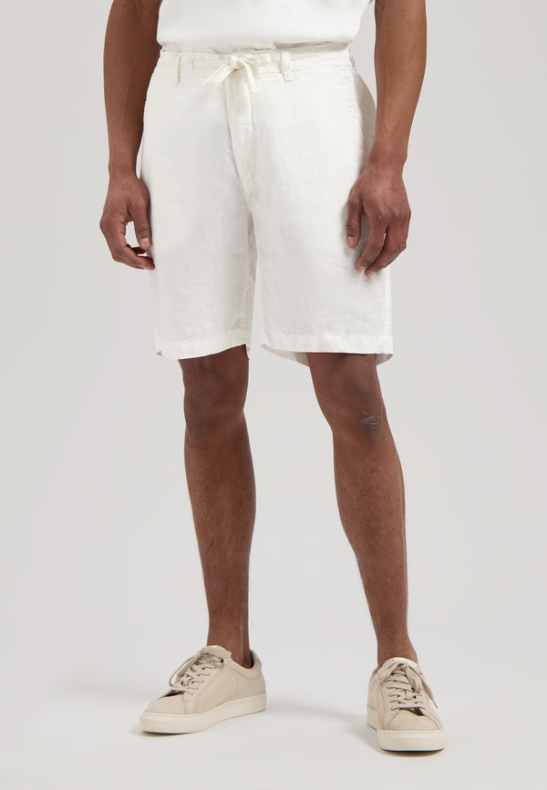 dstrezzed Logan Beach Shorts Linen White