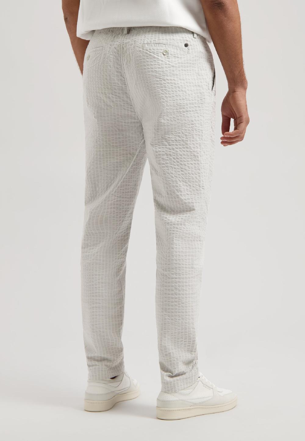 Dstrezzed Logan Easy Pants Seersucker Silver Birch