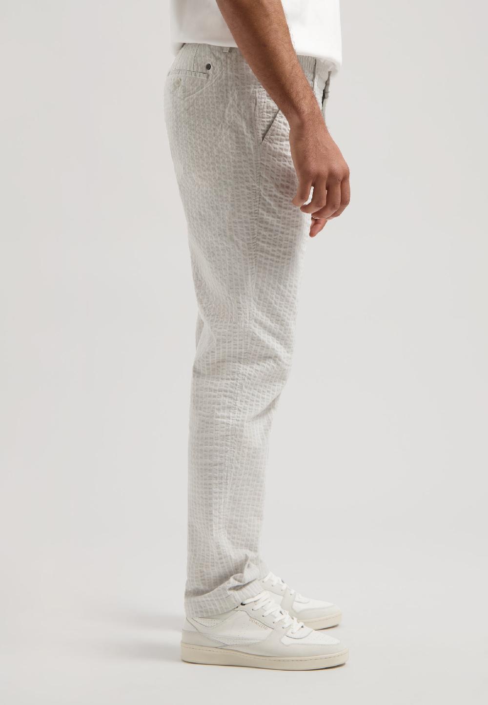 Dstrezzed Logan Easy Pants Seersucker Silver Birch