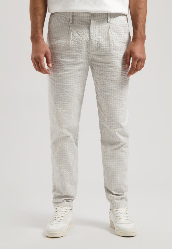 dstrezzed Logan Easy Pants Seersucker Silver Birch dstrezzed Logan Easy Pants Seersucker Silver Birch