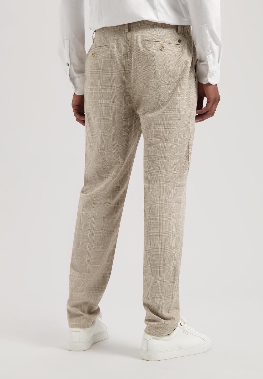 Dstrezzed Logan Pants Linen Check Timber Wolf