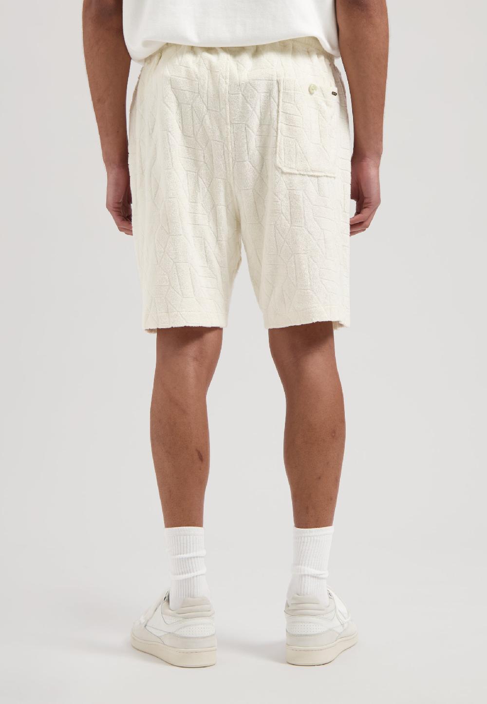 Dstrezzed Logan Shorts Jacquard Toweling Offwhite