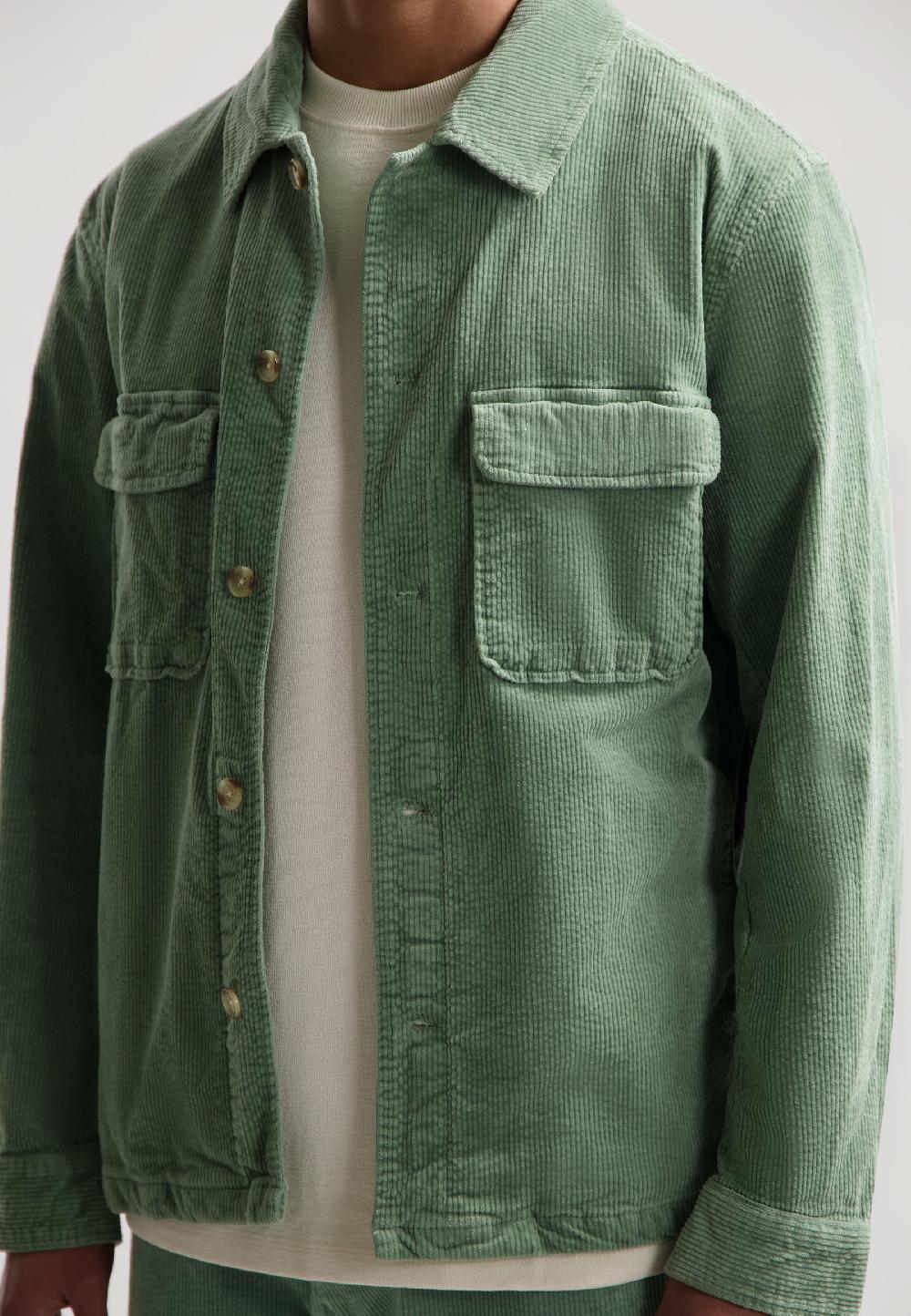 Dstrezzed Petey Overshirt Wide Ribcord Lily Pad