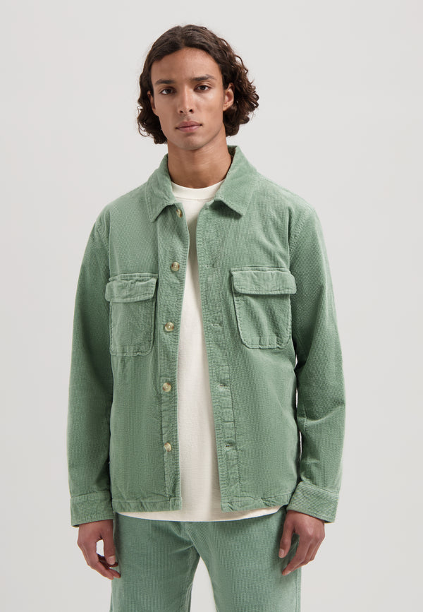 dstrezzed Petey Overshirt Wide Ribcord Lily Pad