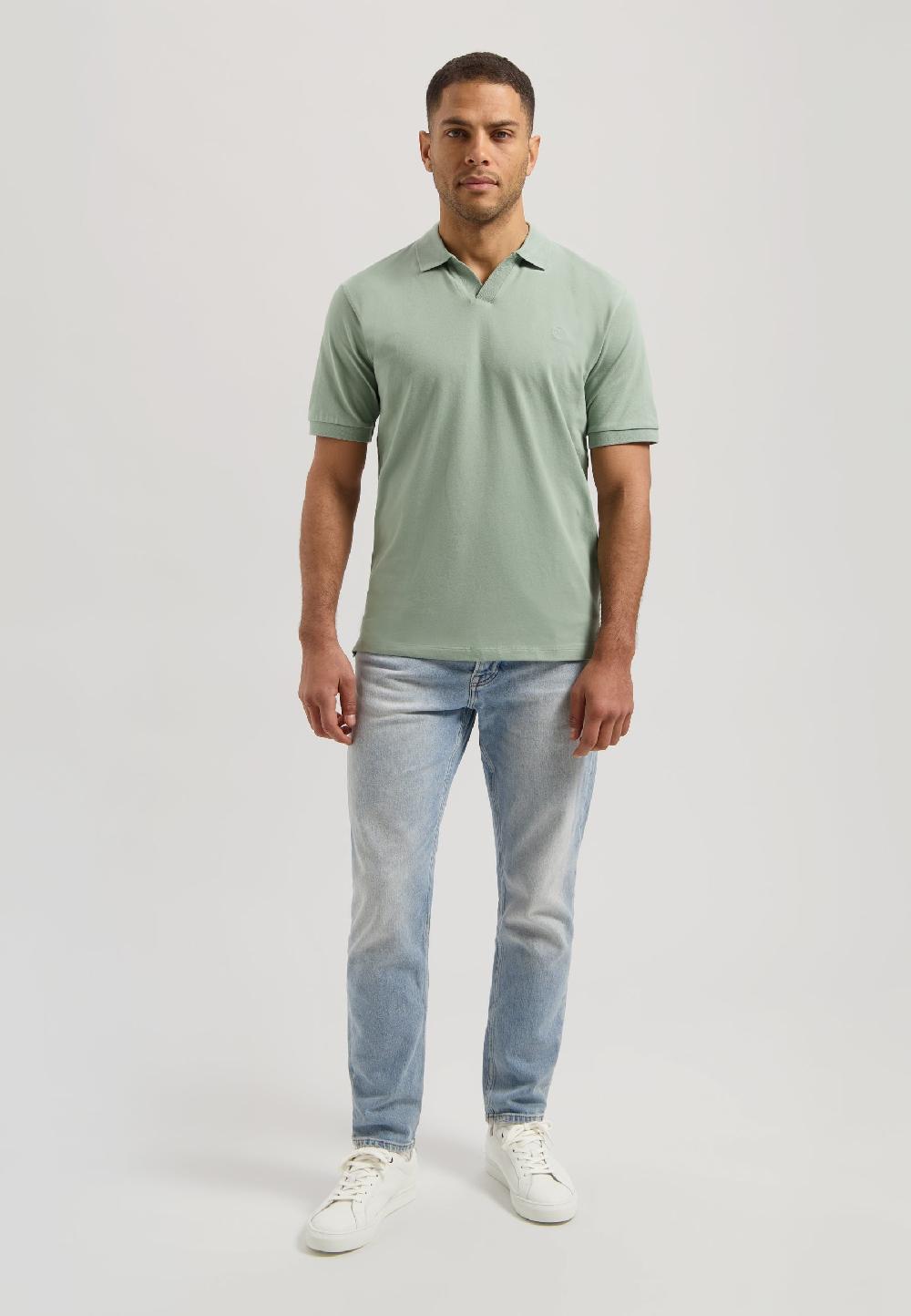 Dstrezzed The Bowie V-Neck Polo Lily Pad