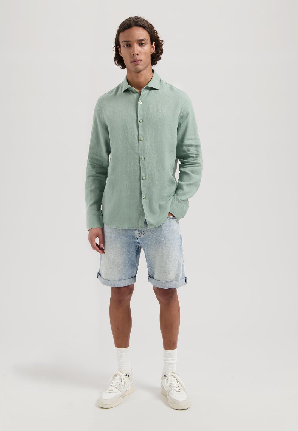 Dstrezzed The Jagger Shirt Linen Lily Pad