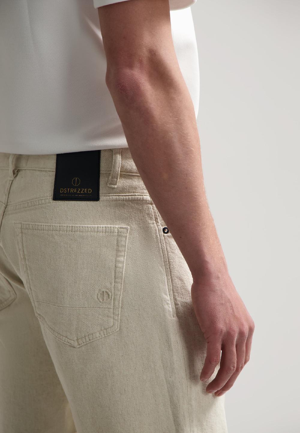 Dstrezzed Gent D Loose Fit Shorts Nature Mix Offwhite