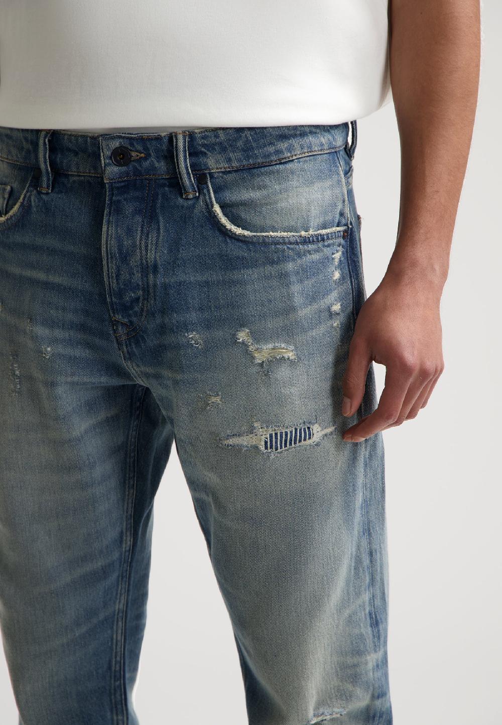 Dstrezzed Gent D Loose Tapered Fit Atelier Keramika Indigo Atelier Keramika Ind