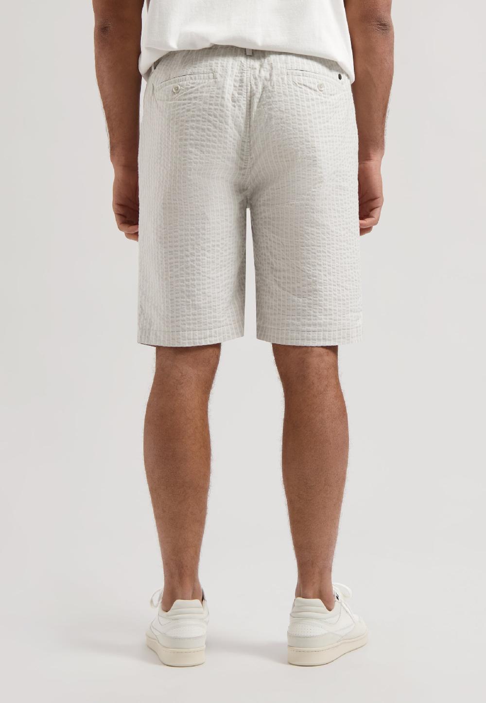 Dstrezzed Logan Easy Shorts Seersucker Silver Birch
