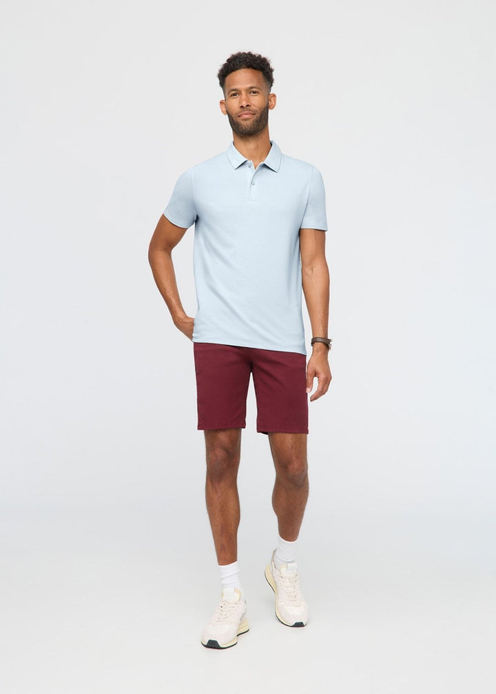 Duer Air Flow Pique Polo - Haze Blue